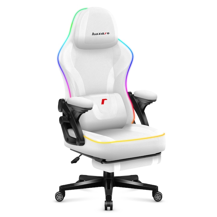 recomandări-de-scaune-gaming - StartingUP.ro Huzaro Force 4.6 White RGB