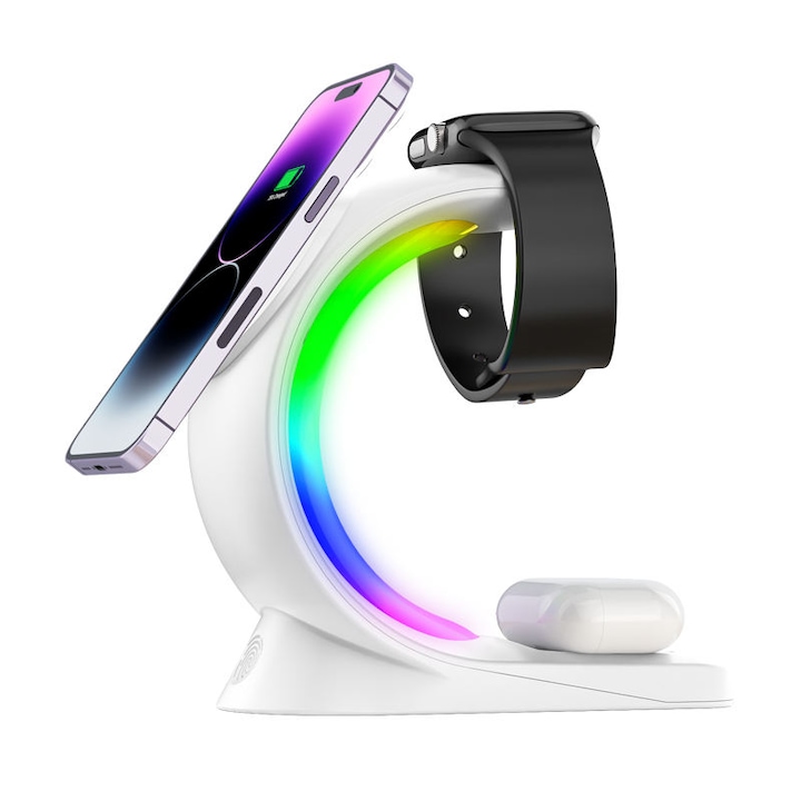 recomandări-de-încărcătoare-wireless - StartingUP.ro Ventlex 3-in-1 RGB