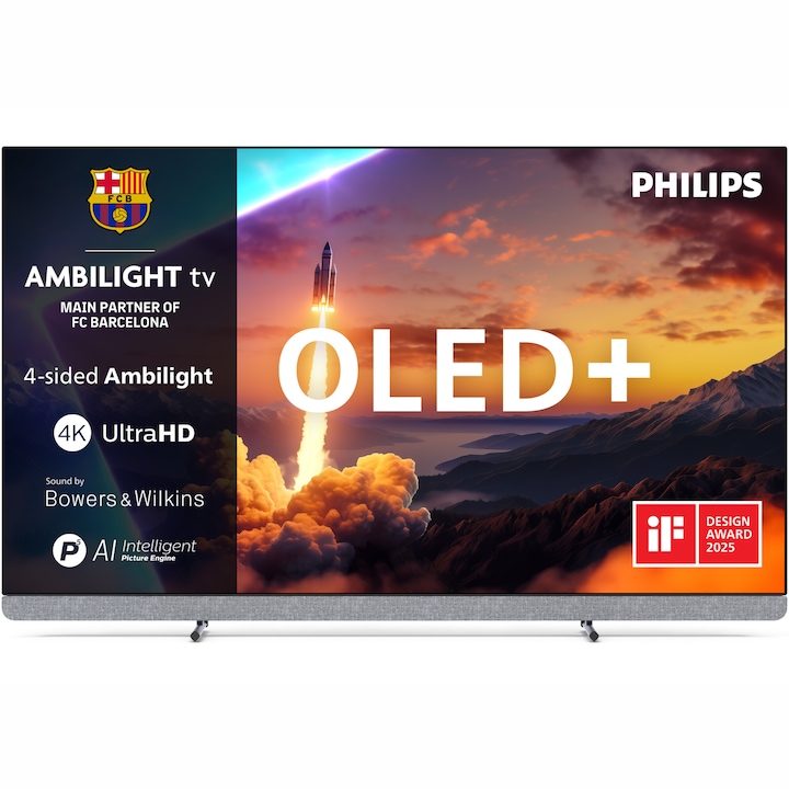 Televizor Philips AMBILIGHT tv OLED+ 77OLED910