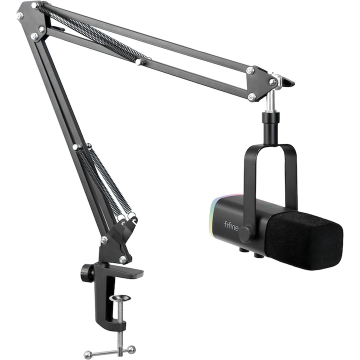 Microfon Profesional FIFINE AM8 cu stativ Boom Arm
