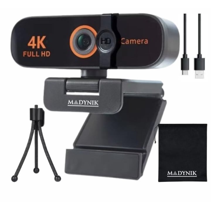 Camera Web Madynik, Full HD, 1080P