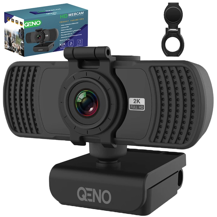 Camera Web Qeno®, Webcam 2K Ultra-HD