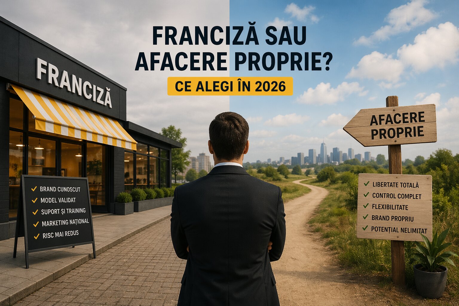 Afaceri în franciză vs. business propriu – ce alegi în 2026