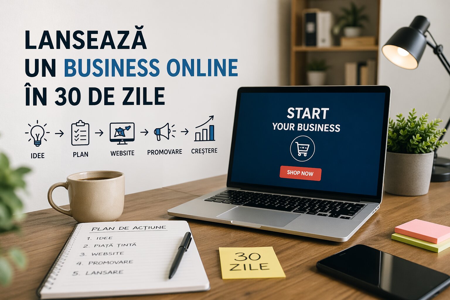 Idei de afaceri digitale: cum să lansezi un business online în 30 de zile