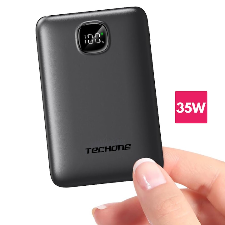 modele-de-baterii-externe - StartingUP.ro Baterie Externă Portabilă Techone NanoBoost 10K