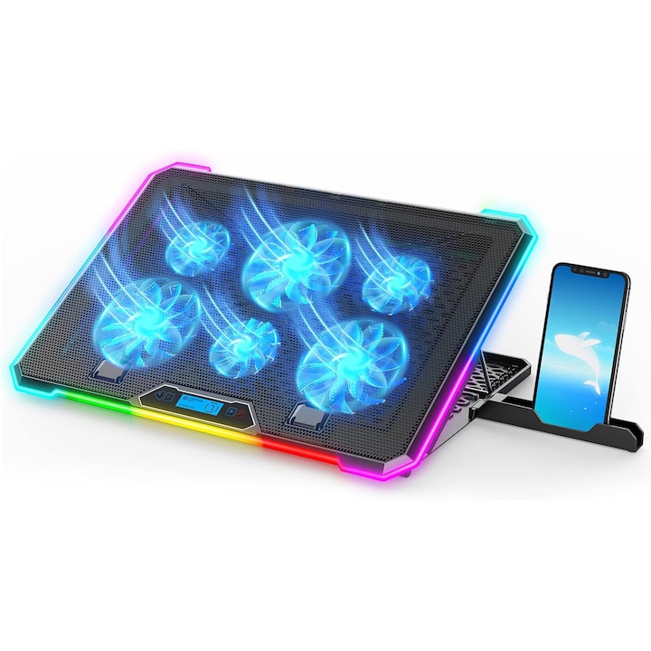 modele-de-coolere-laptop - StartingUP.ro Cooler Laptop Gaming RGB Elindor