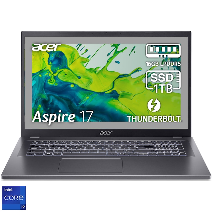 Laptop Acer Aspire 17 cu Intel Core i9